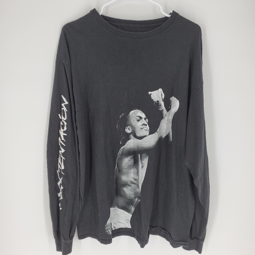 Xxx tentacion black tshirt long sleeve rip xl